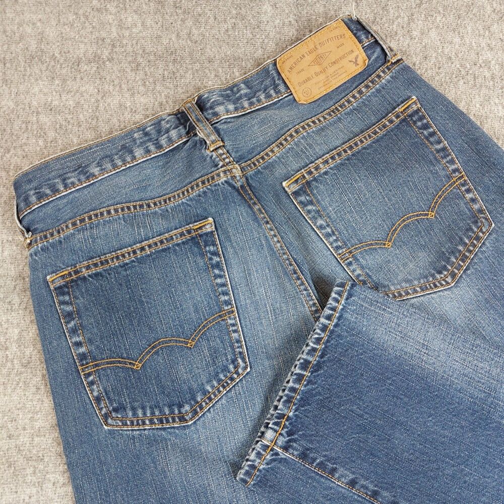 American Eagle Original Straight Jeans Men's Size 29x32 (Fit 31x30) Blue